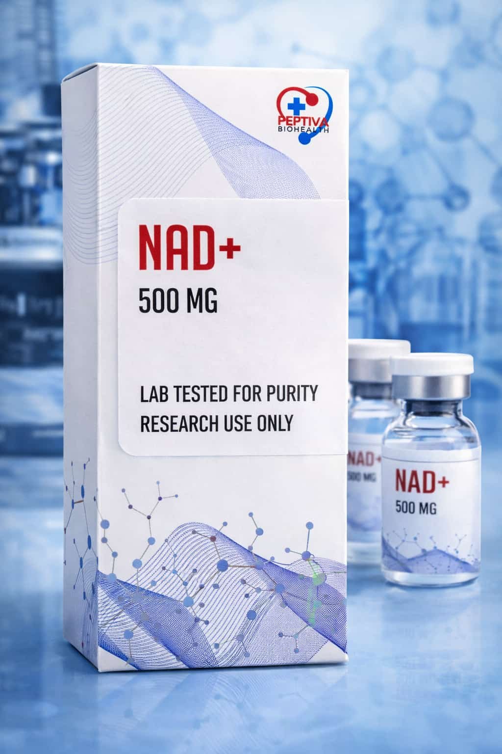 NAD+ 500mg research peptide UK laboratory compound naukalabs